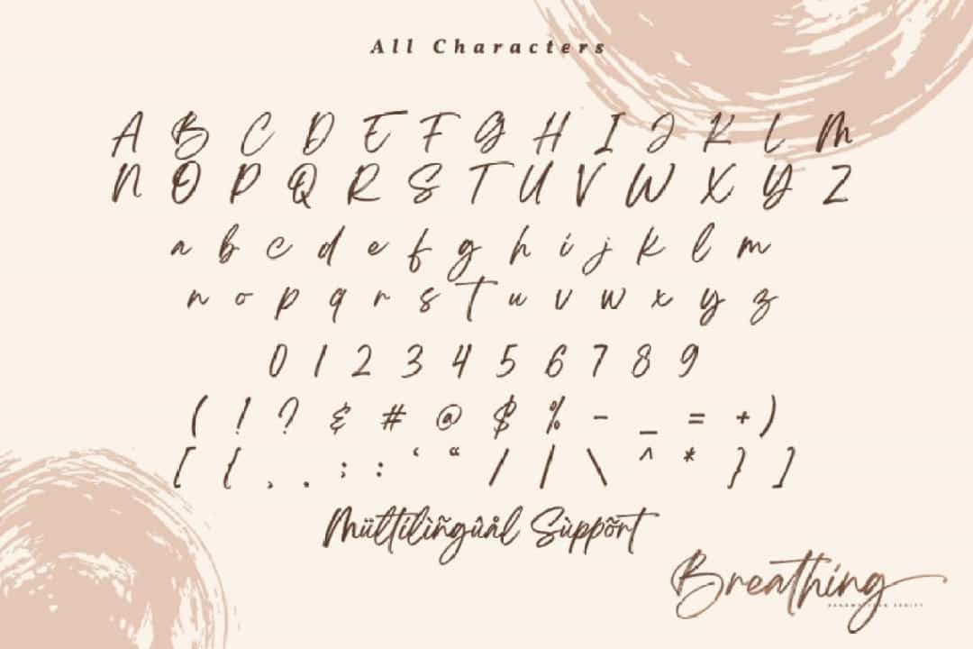 Breathing Font Image 3