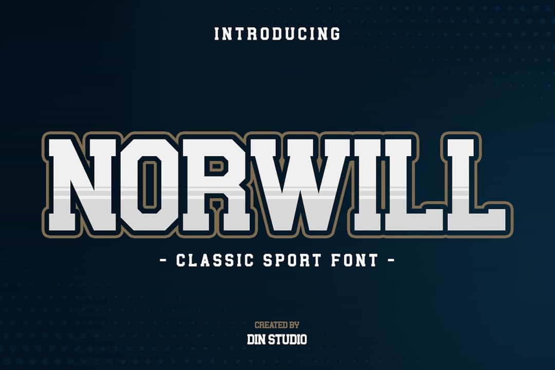 Norwill Classic Sport Display Font Image 1