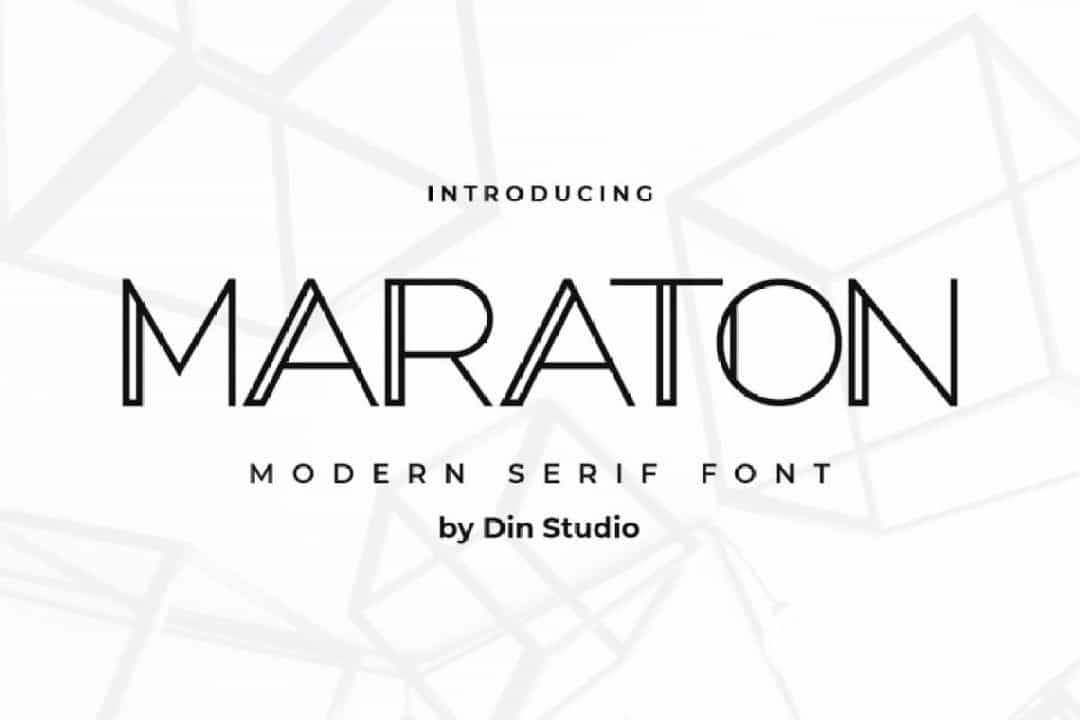 Maraton Modern Sans Display Font Image 1