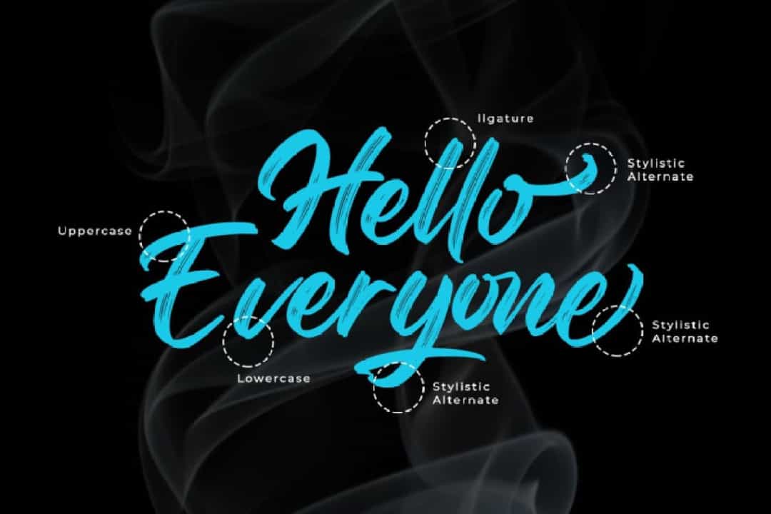 Regular Brush Script Font Image 2