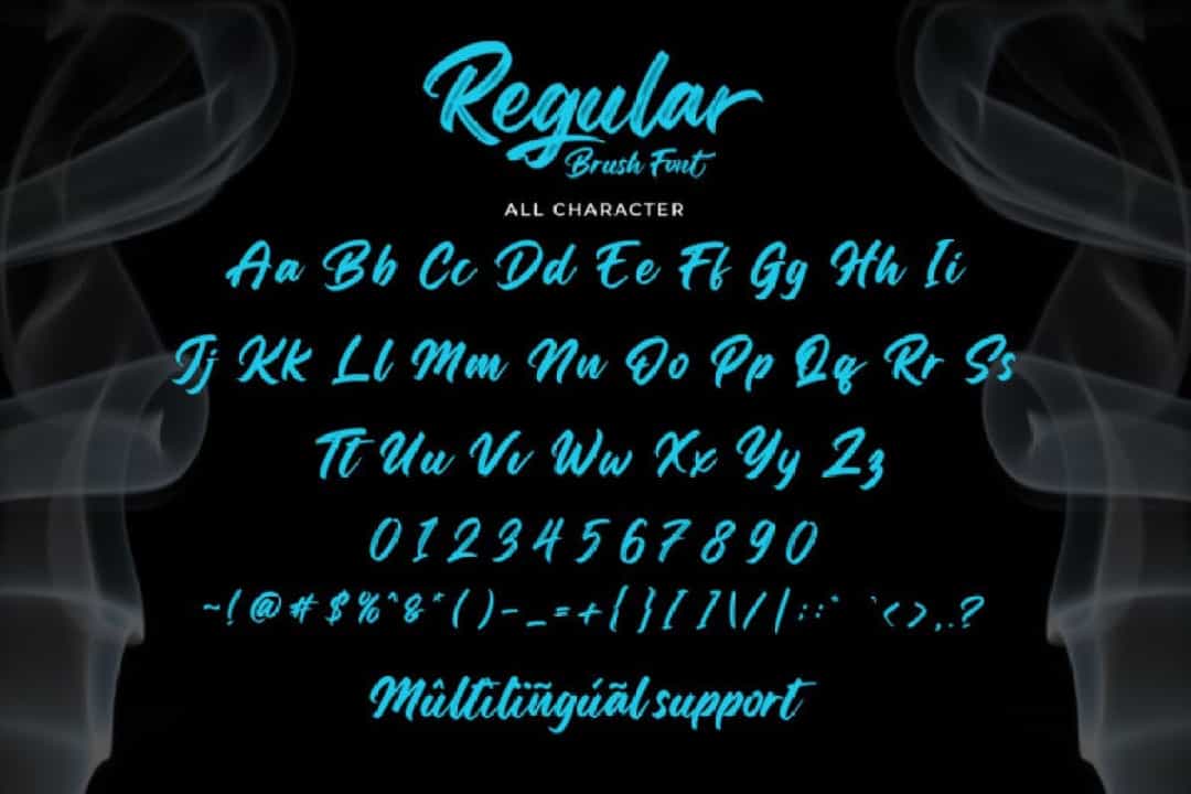 Regular Brush Script Font Image 3