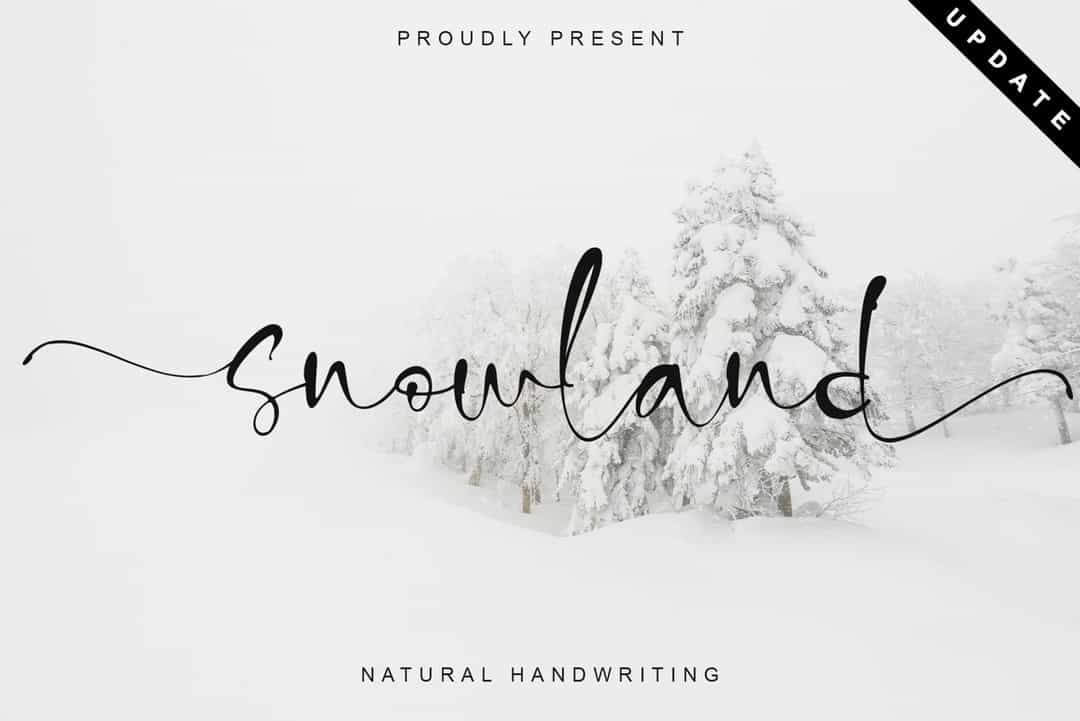 Snowland Natural Handwritten Script Font Image 1