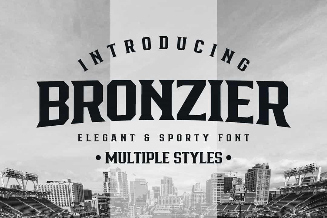 Bronzier Sporty Serif Font Family Image 1