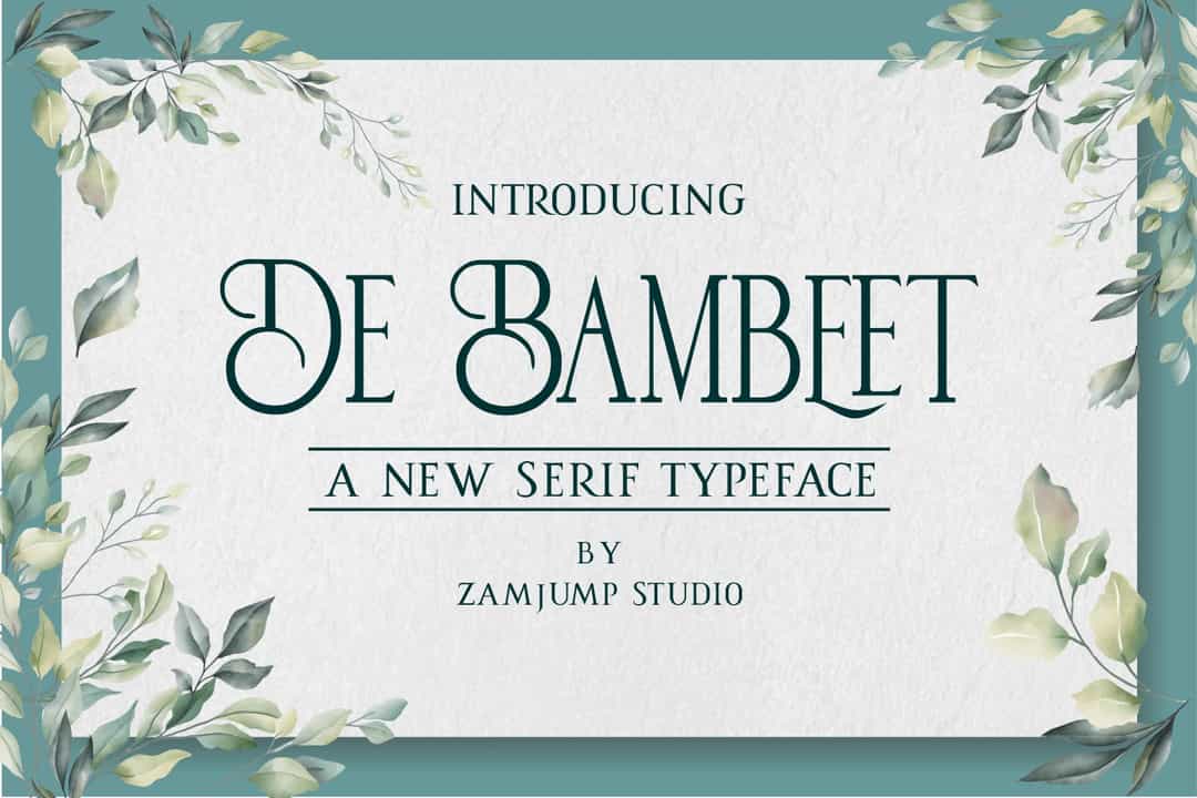 De Bambeet Serif Typeface Image 1