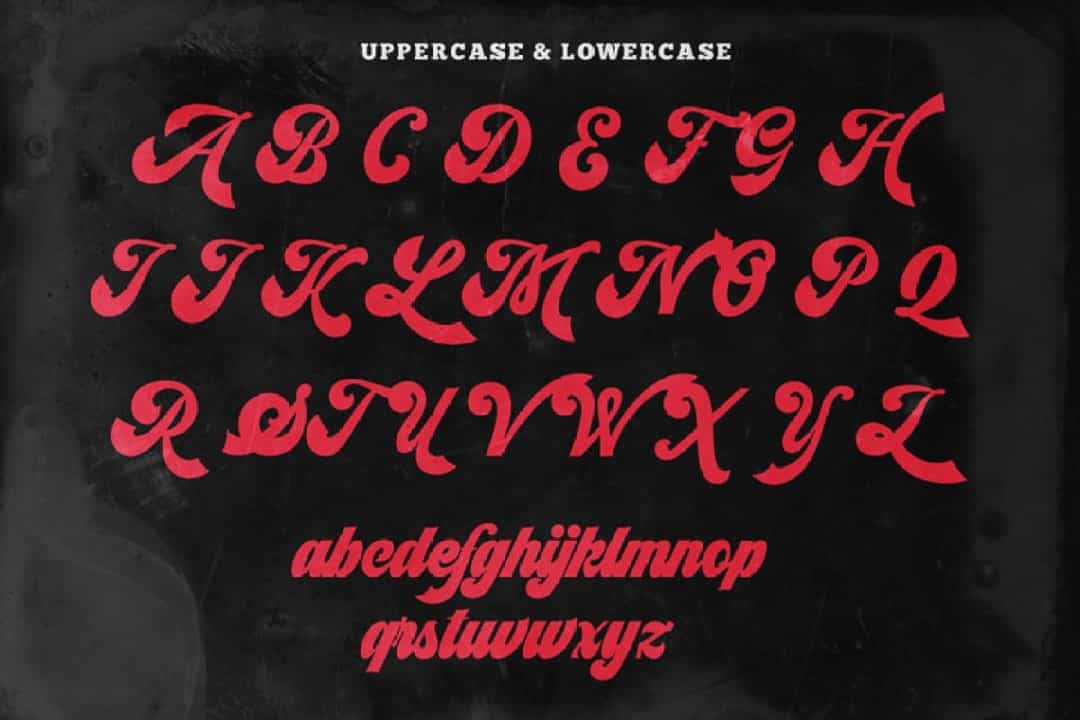 Synchro Retro Bold Script Font Image 3