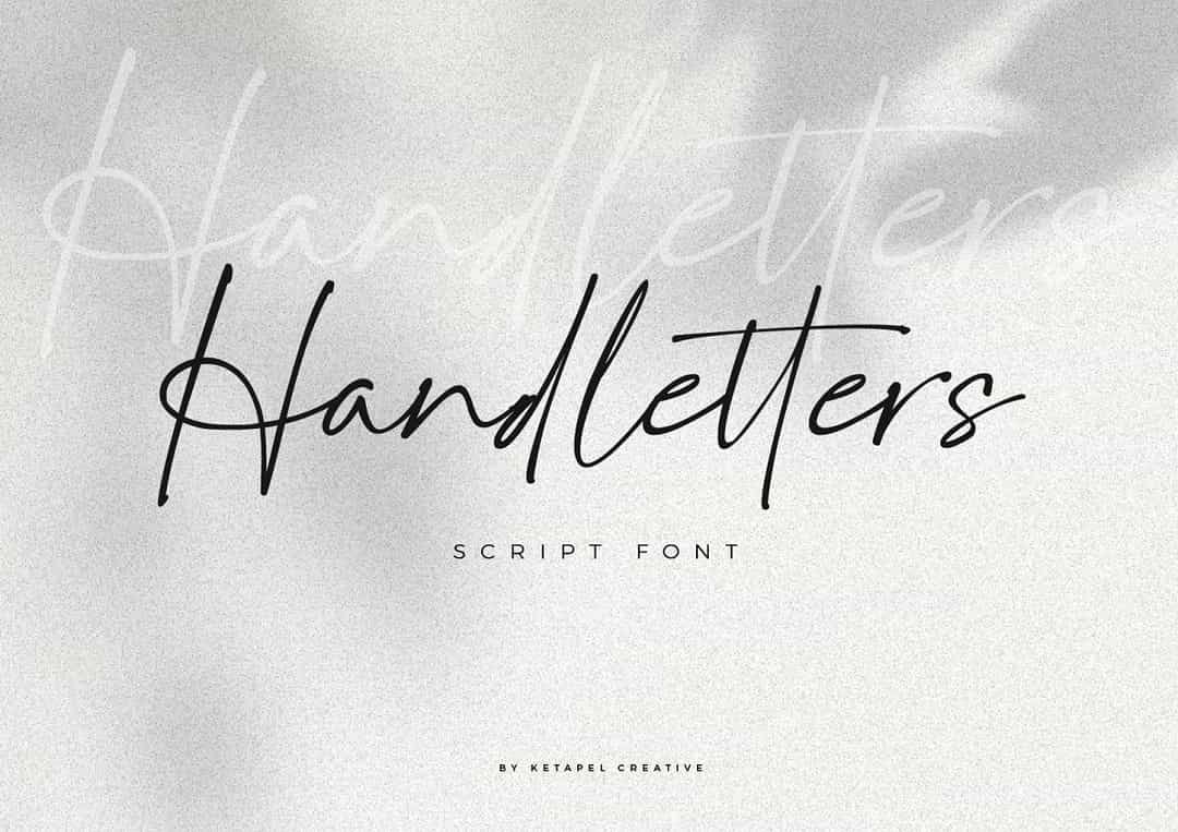 Handletters Handwritten Script Font Image 1