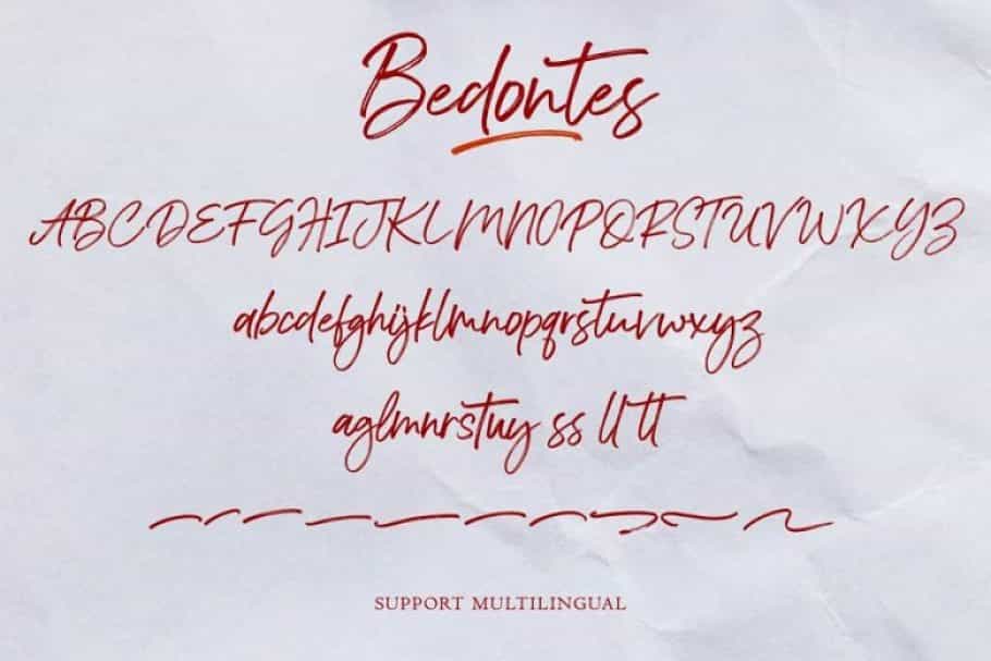 Bedontes Handwritten Brush Font Image 3