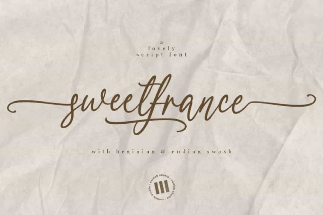 Sweetfrance Handwritten Script Font Image 1