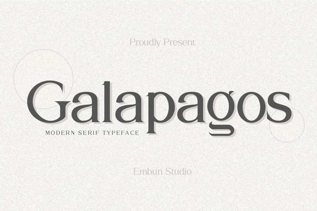 Galapagos Modern Serif Typeface Image 1