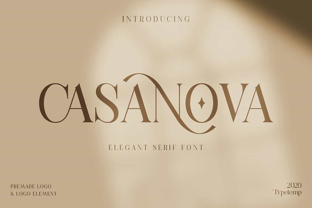 Casanova Elegant Serif Font Image 1
