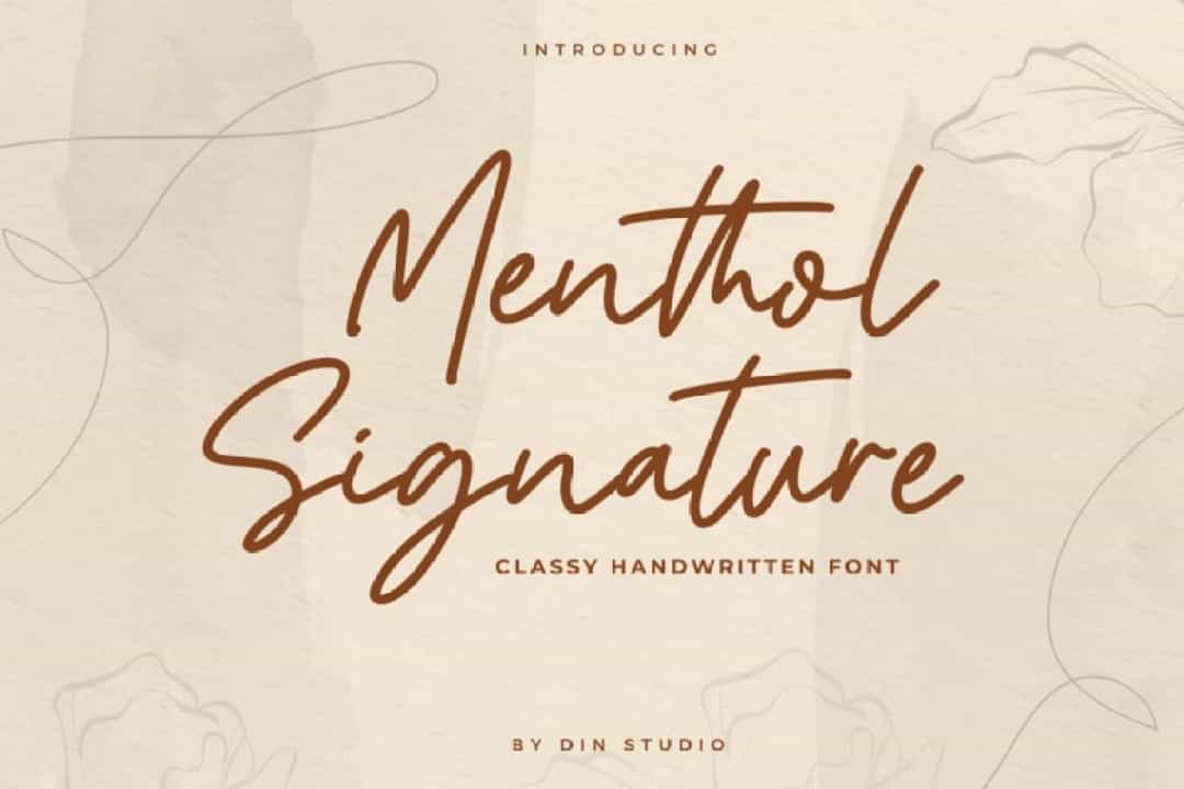 Menthol Font Image 1