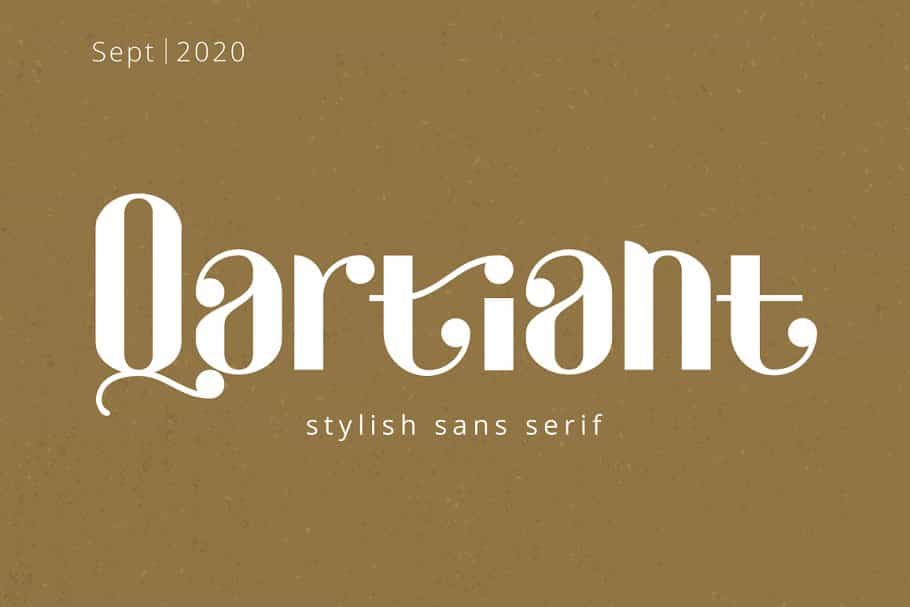 Qartiant Stylish Sans Serif Font Image 1