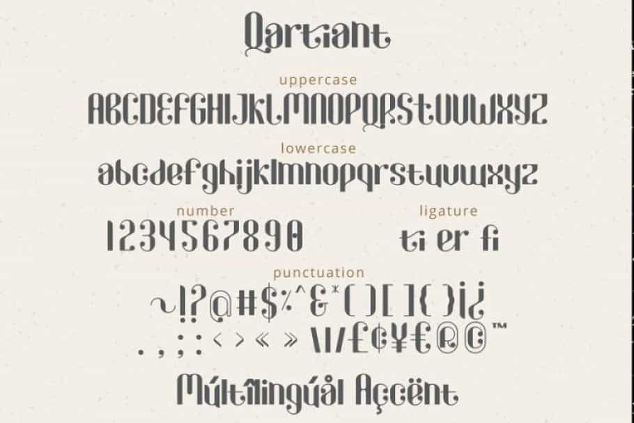 Qartiant Stylish Sans Serif Font Image 3