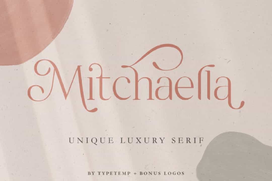 Mitchaella Unique Luxury Serif Typeface Image 1