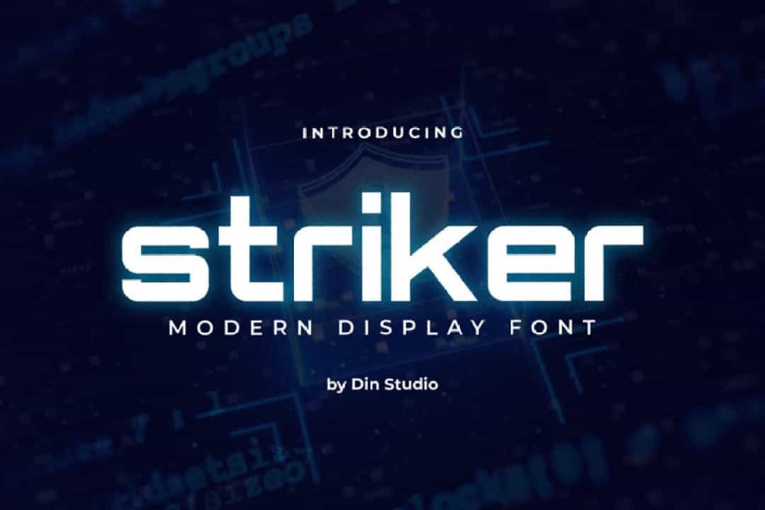 Striker Modern Sans Display Font Image 1