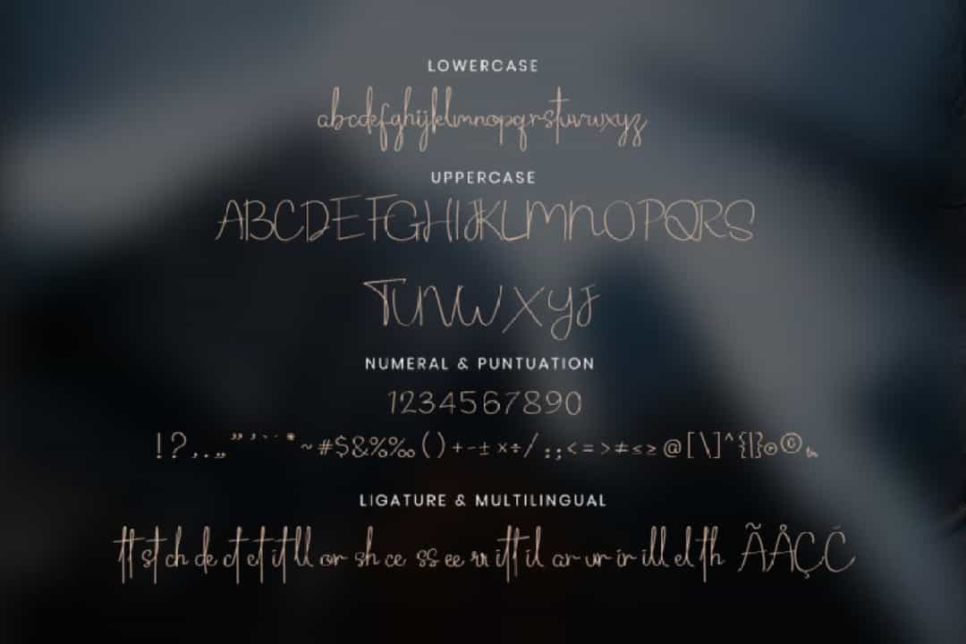 Routhem Handwritten Signature Font Image 3