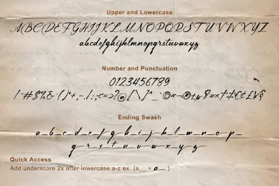 Lingerhend Font Image 3