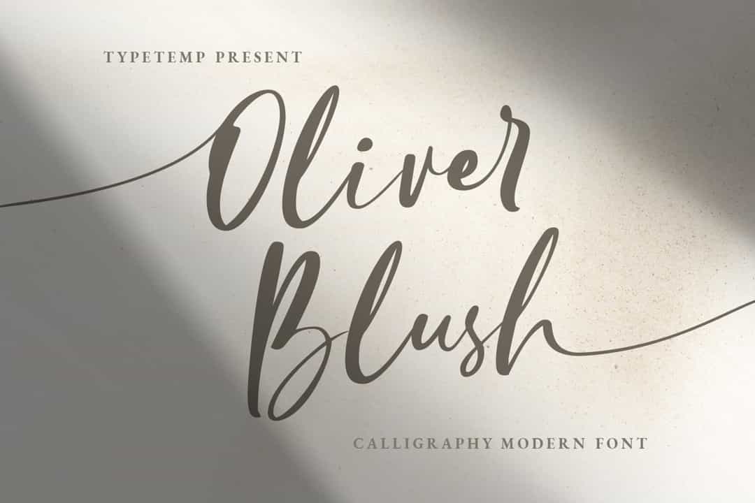 Oliver Blush Font Image 1