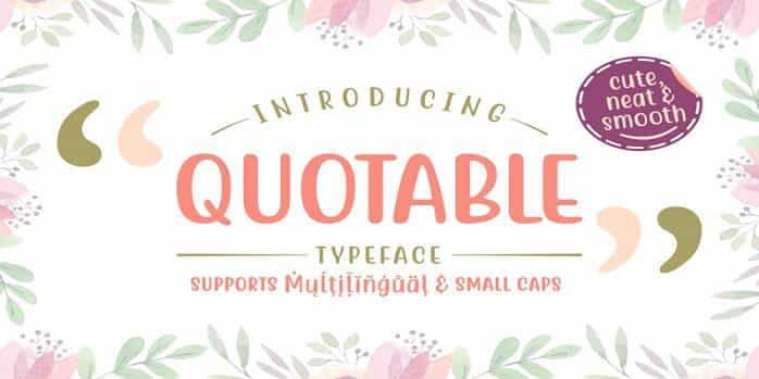 Quotable Font Image 1
