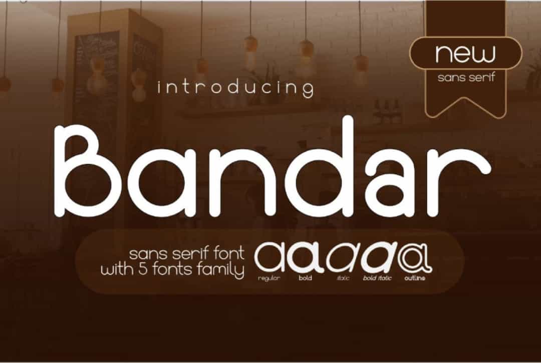 Bandar Font Family Image 1