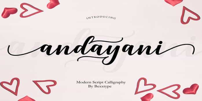 Andayani Font Image 1