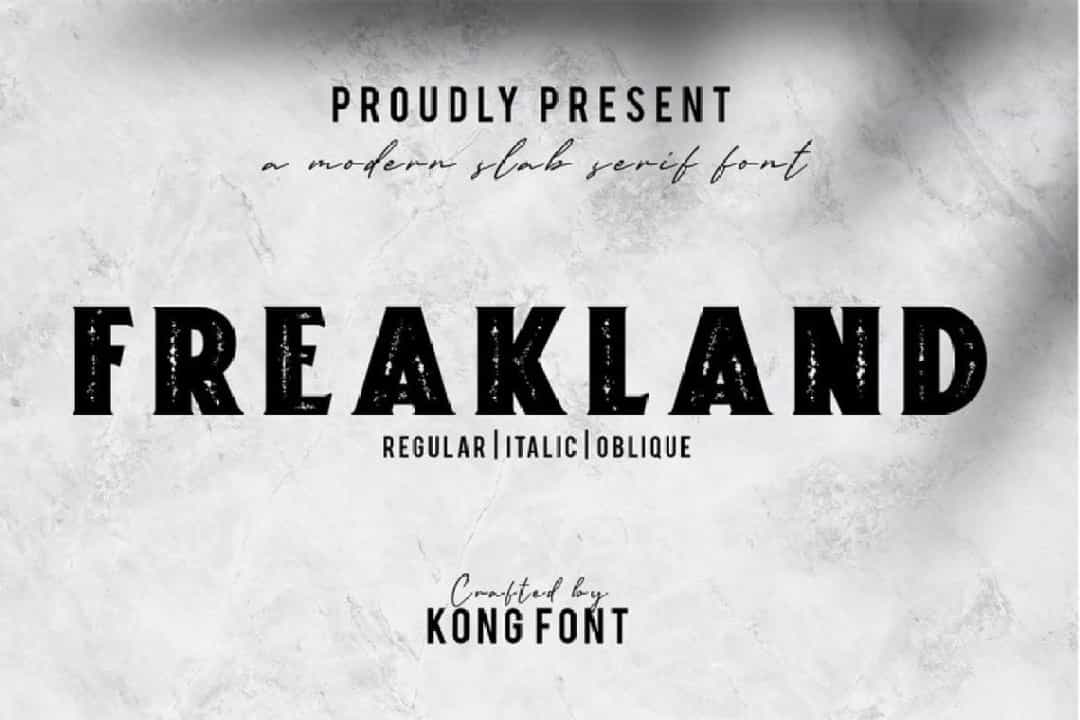 Freakland Font Image 1