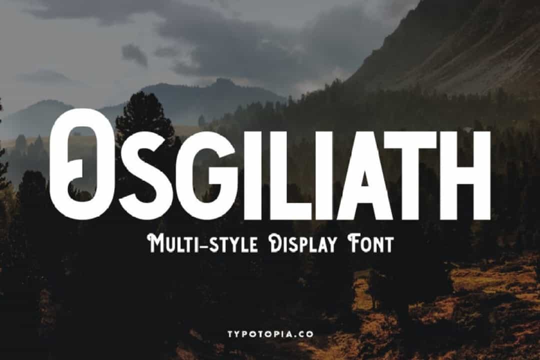 Osgiliath FontOsgiliath Multistyle Display Font Image 1