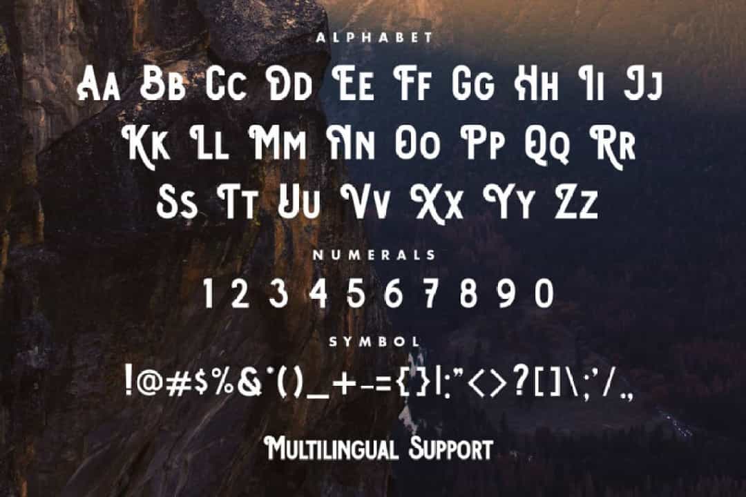 Osgiliath FontOsgiliath Multistyle Display Font Image 3