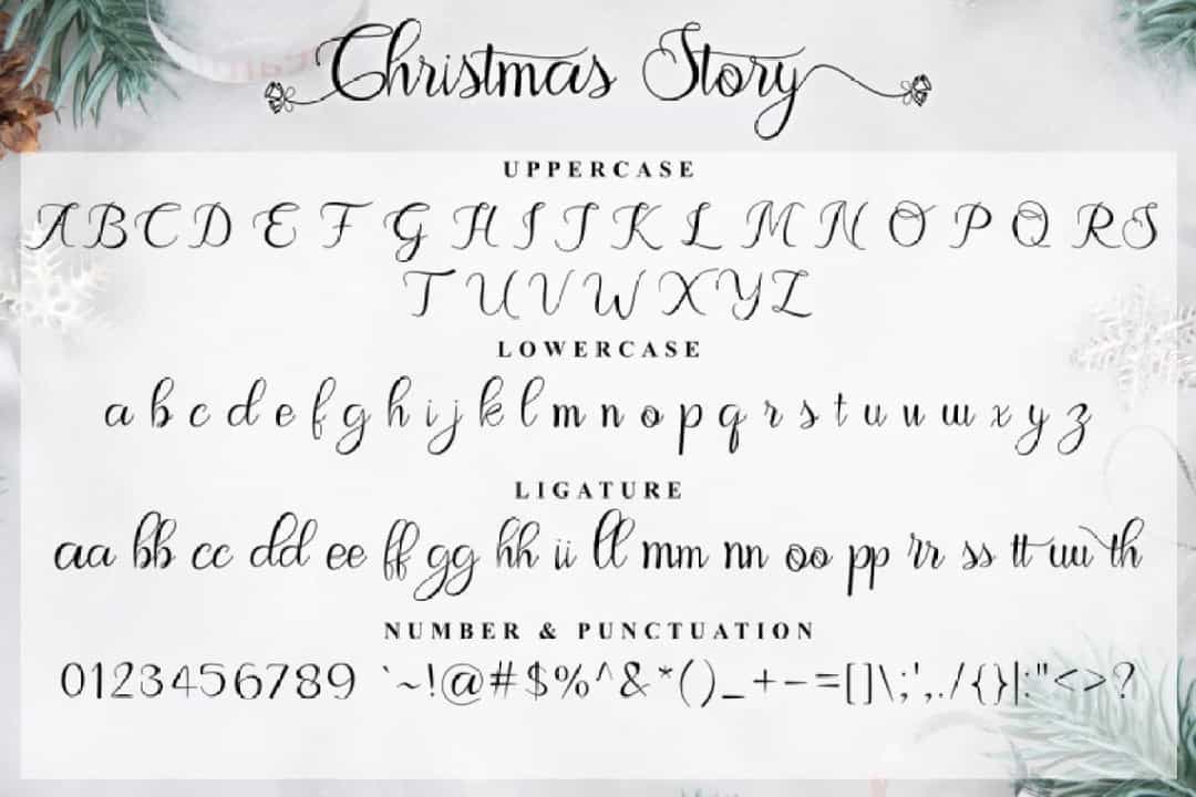 Christmas Story Font Image 3