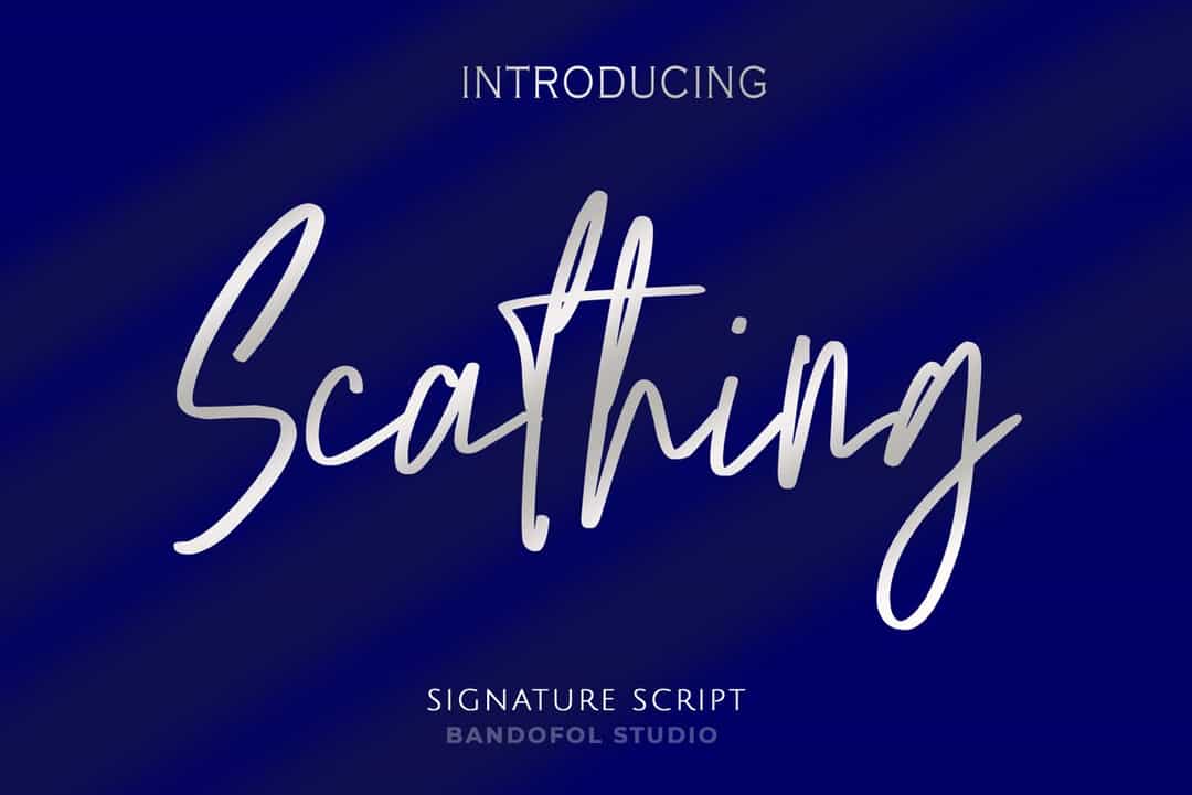 Scathing Font Image 1