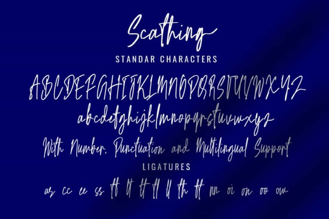 Scathing Font Image 3
