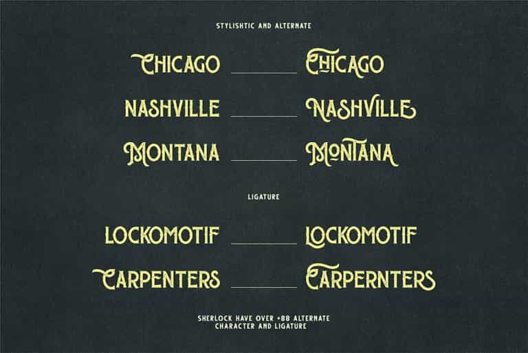 The Sherloks Typeface Image 2