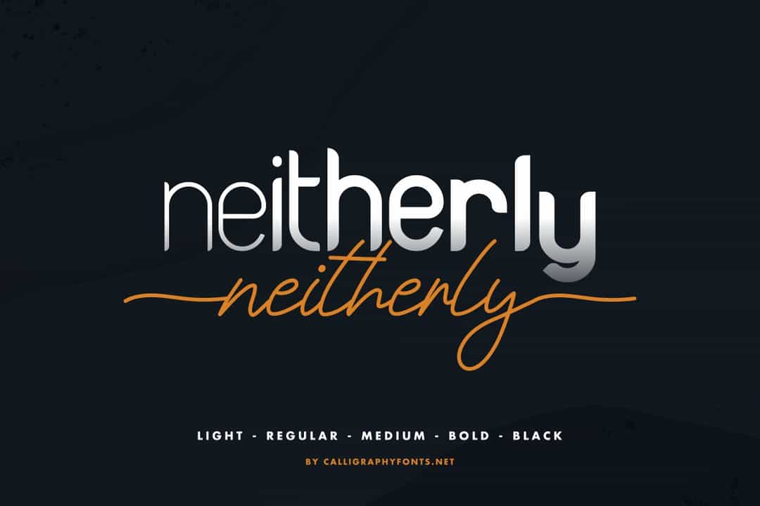 Neitherly Font Duo Image 1