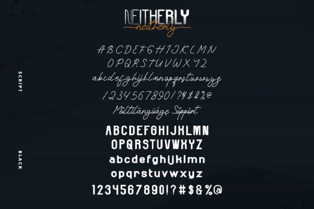 Neitherly Font Duo Image 3