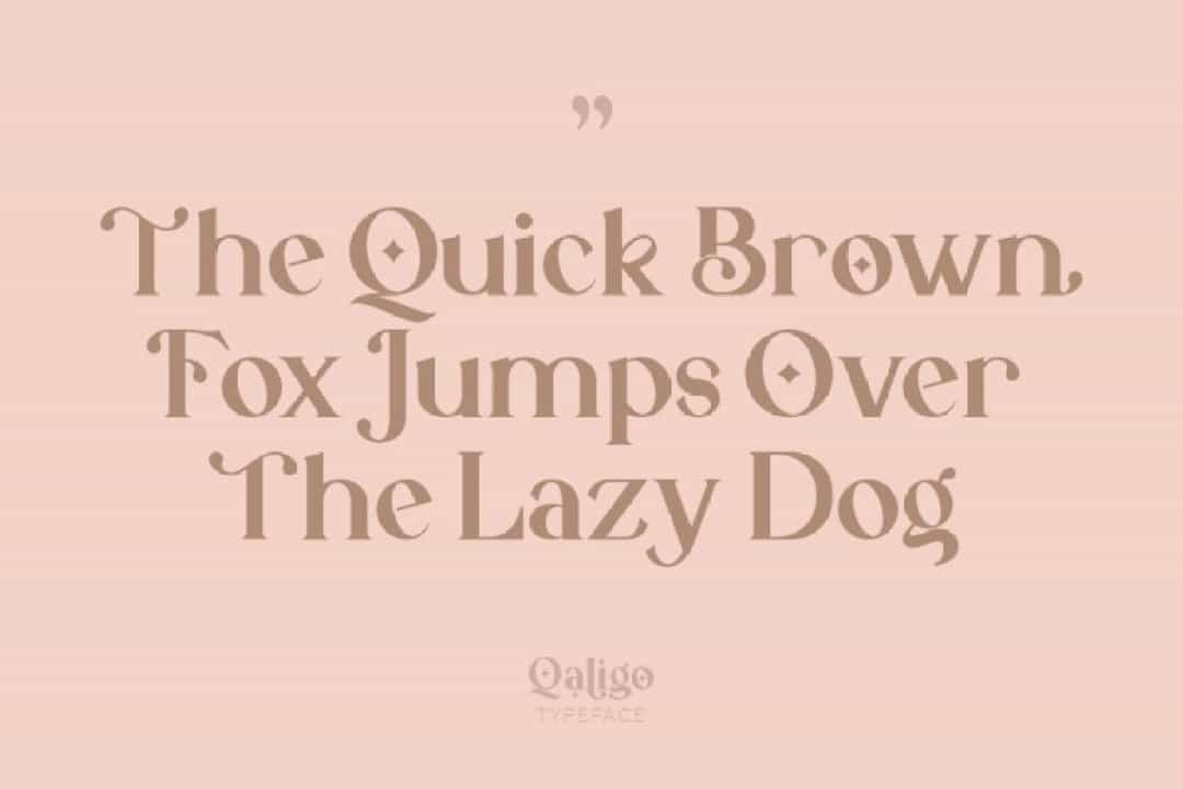 Qaligo Font Image 2