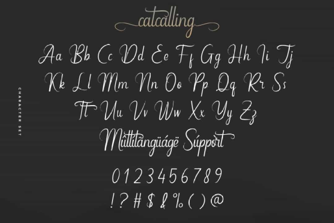 Catcalling Font Image 3