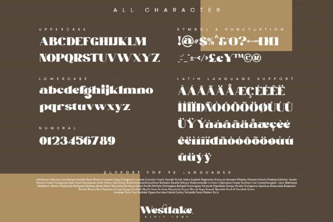 Westlake Font Image 3