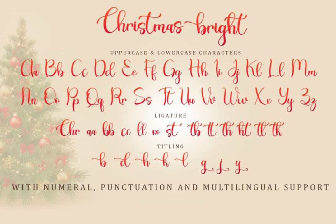 Christmas Bright Font Image 3