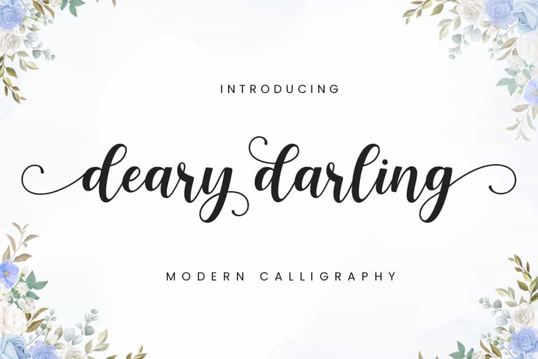 Deary Darling Font Image 1