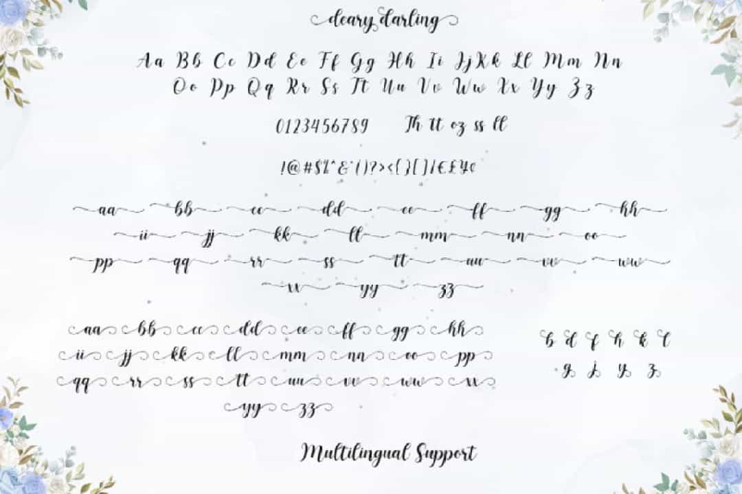 Deary Darling Font Image 3