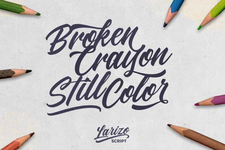 Larizo Script Font Image 2