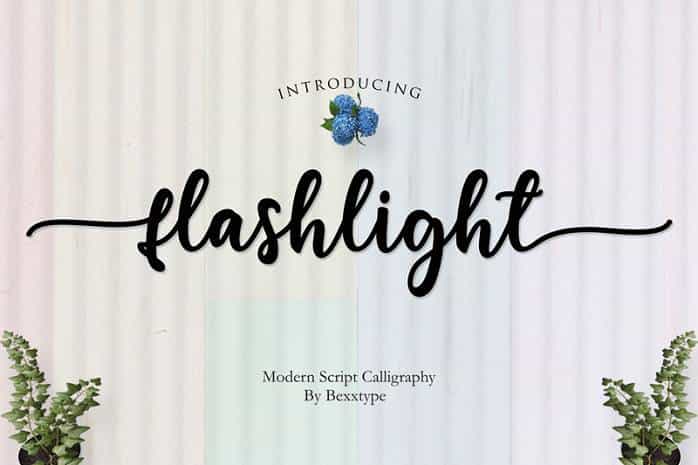 Flashlight Font Image 1