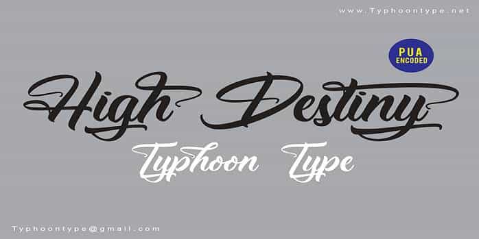 High Destiny Font Image 1