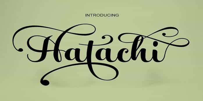 Hatachi Font Image 1