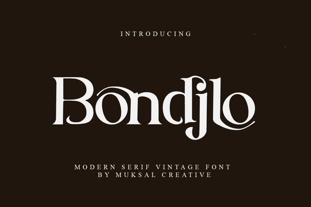 Bondjlo Font Image 1