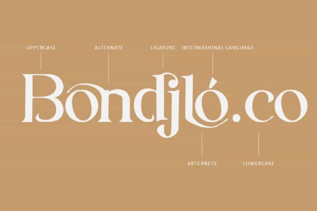 Bondjlo Font Image 2