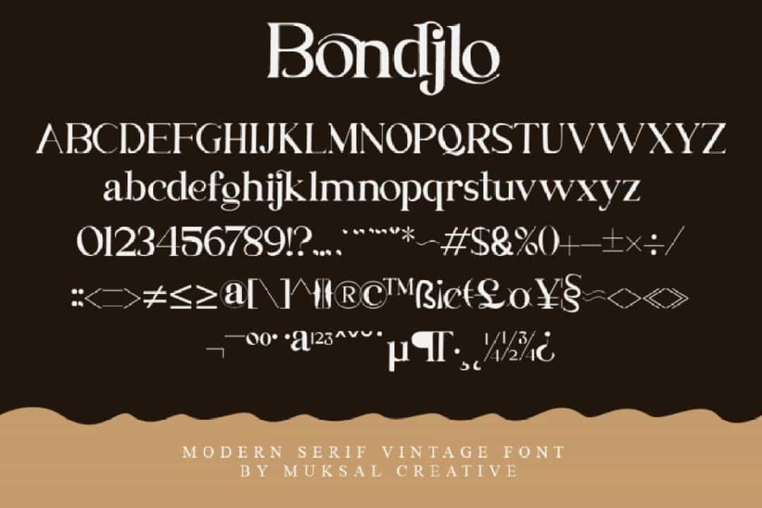 Bondjlo Font Image 3