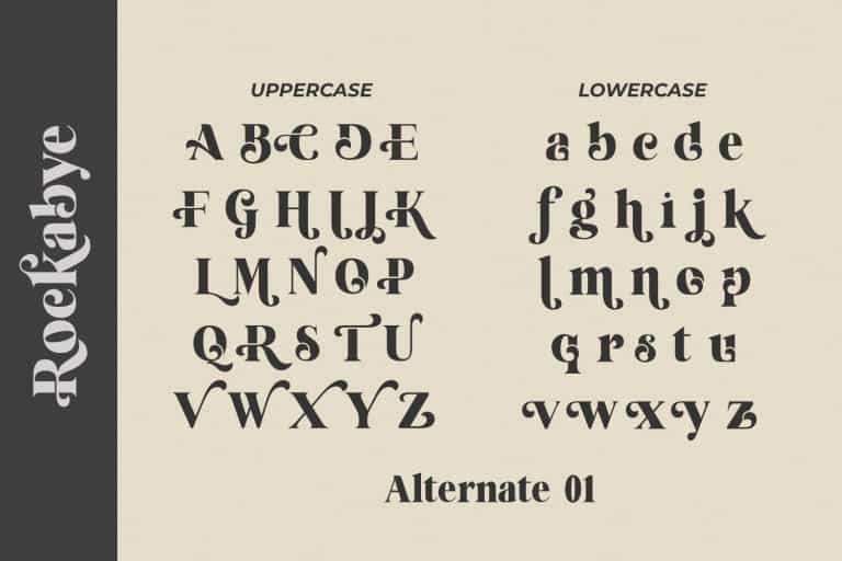 Rockabye Typeface Image 3