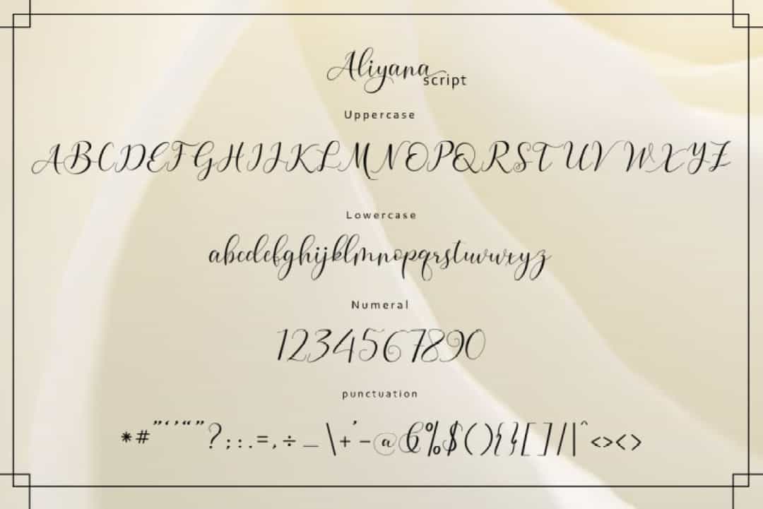Aliyana Font Image 3