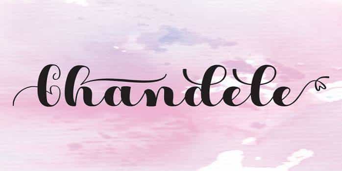 Chandele Font Image 1